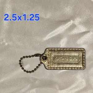 Coach Metallic Gold Hangtag